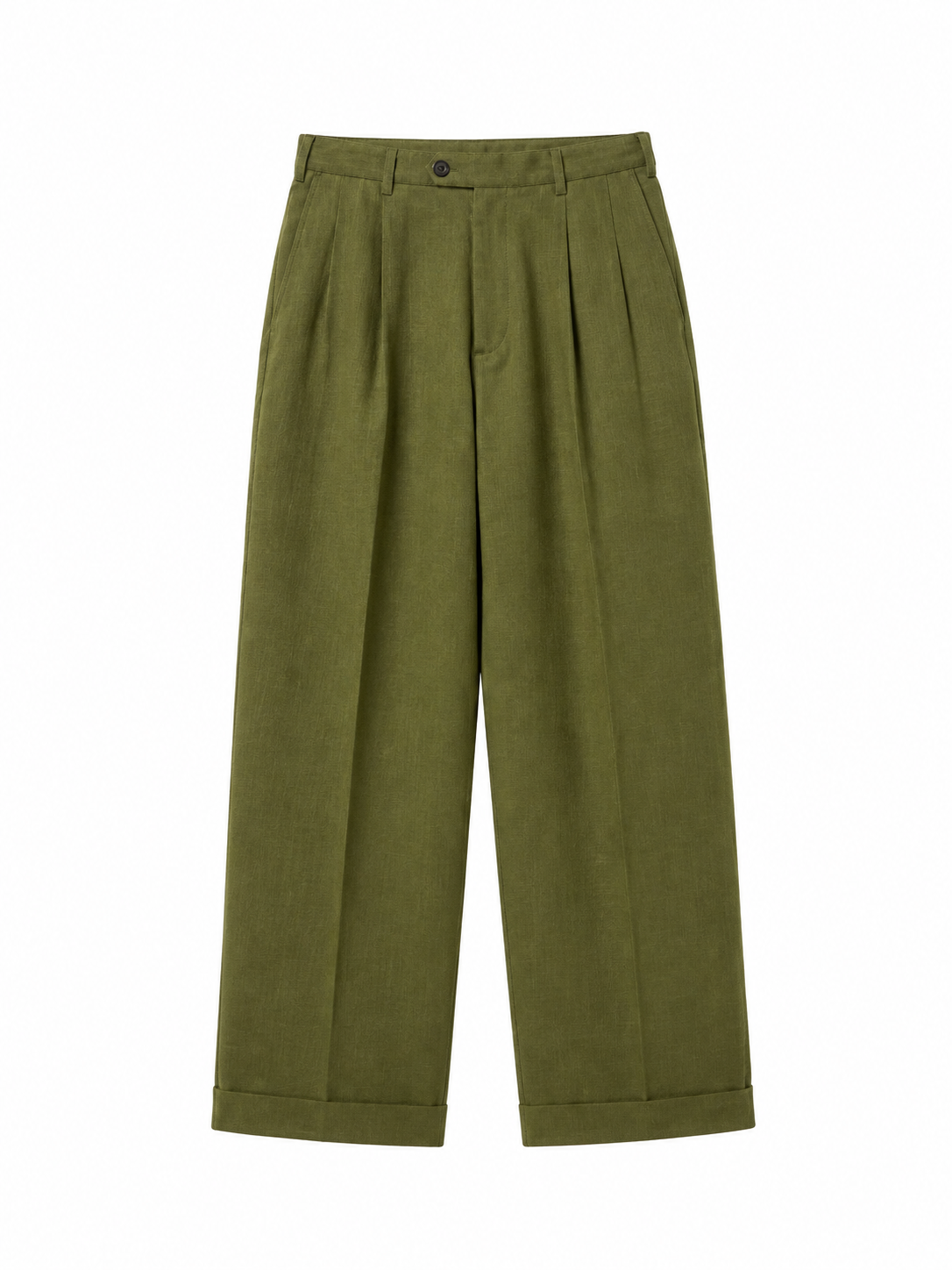 Linen Rayon- Slacks / Khaki