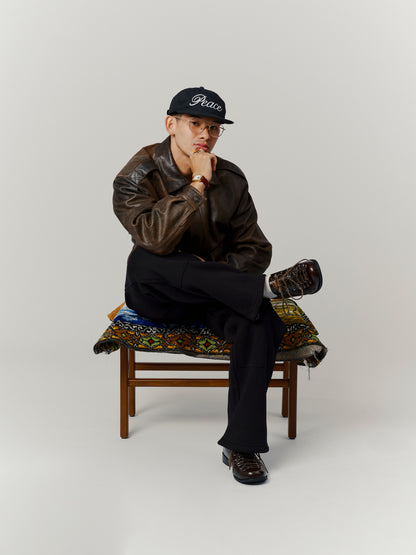 Double-Knee Sweatpants / Black