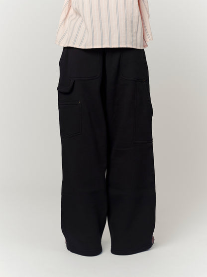 Double-Knee Sweatpants / Black