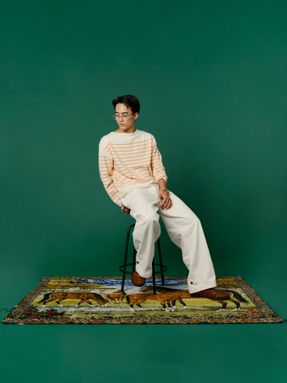 Border Knit / Orange