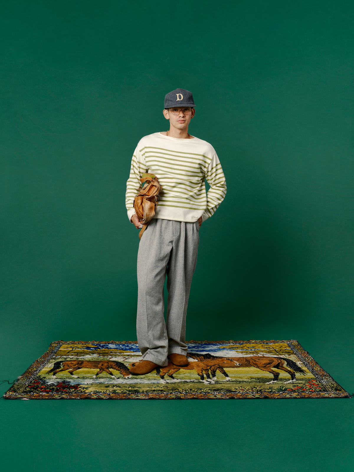 Border Knit / Green