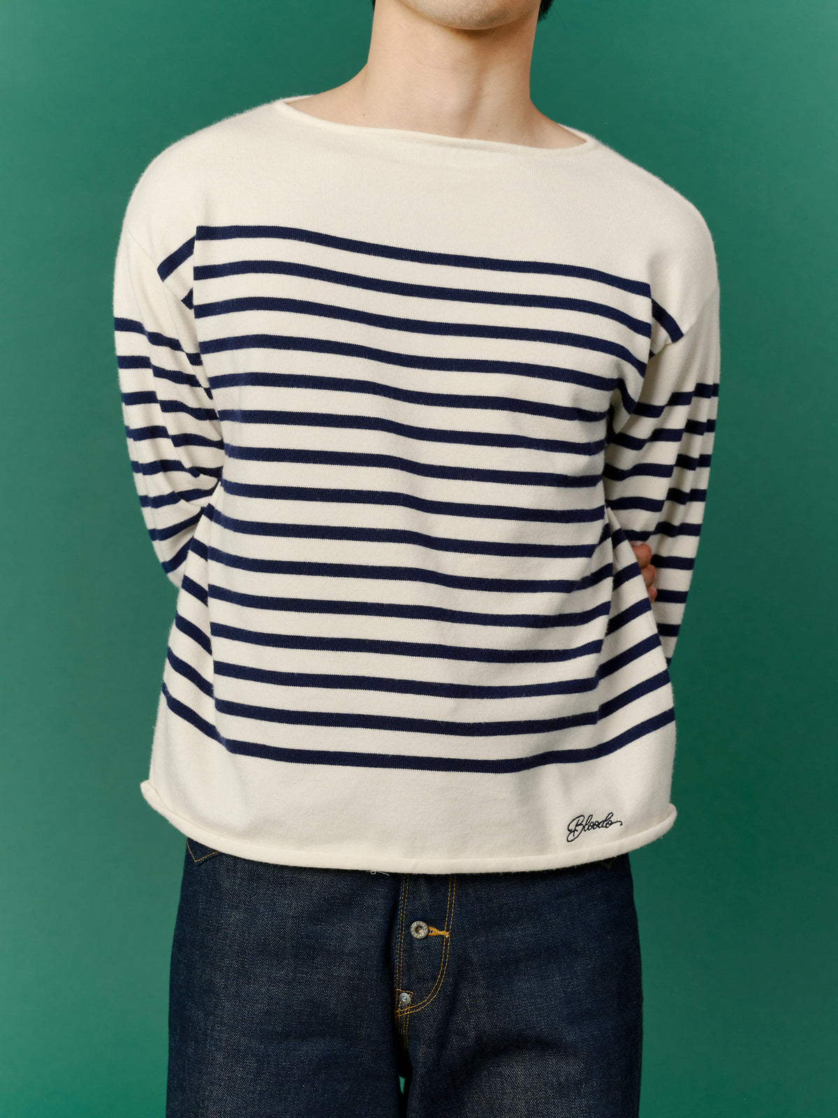 Border Knit / Navy