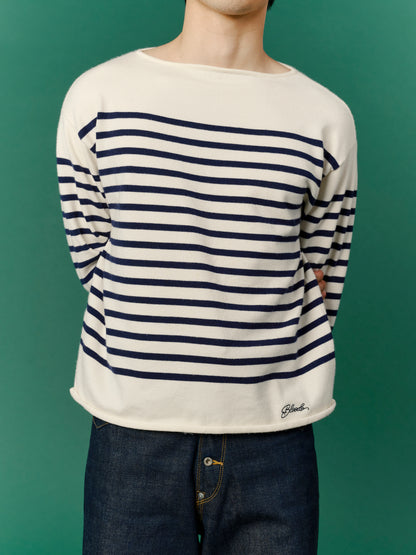 Border Knit / Navy