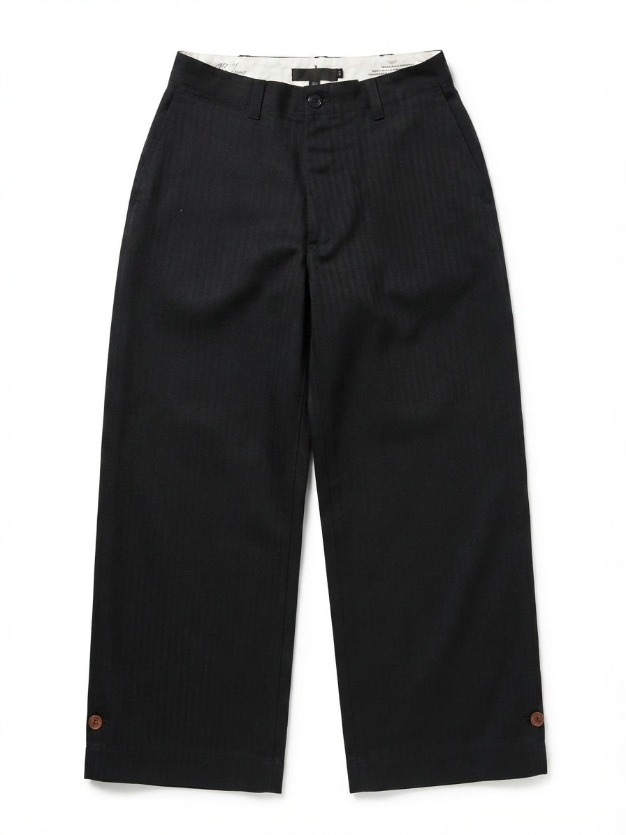 Herringbone Field Trousers / Black