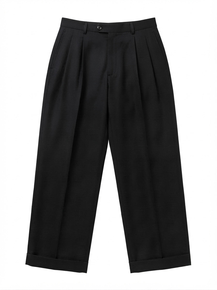 Linen Rayon- Slacks / Black