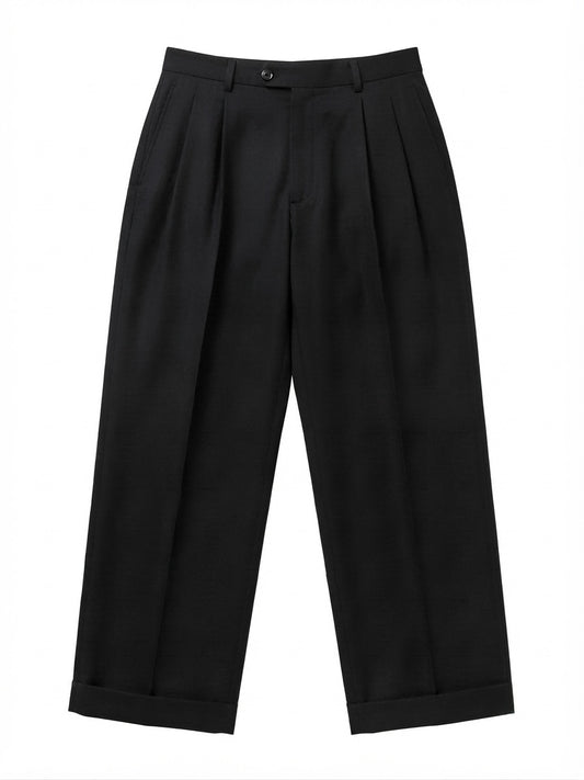 Linen Rayon- Slacks / Black