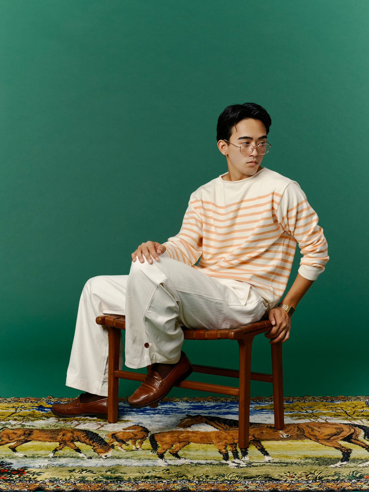 Border Knit / Orange