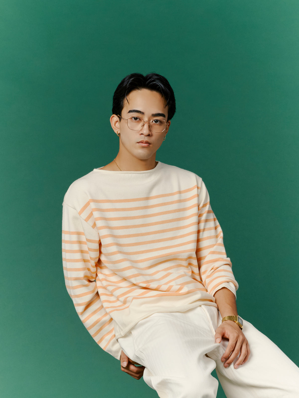 Border Knit / Orange