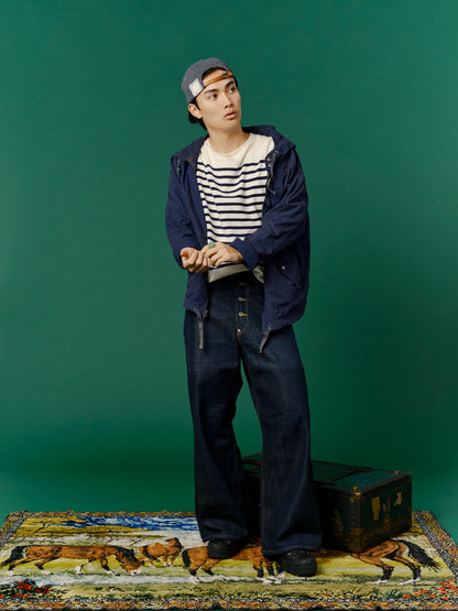 Border Knit / Navy