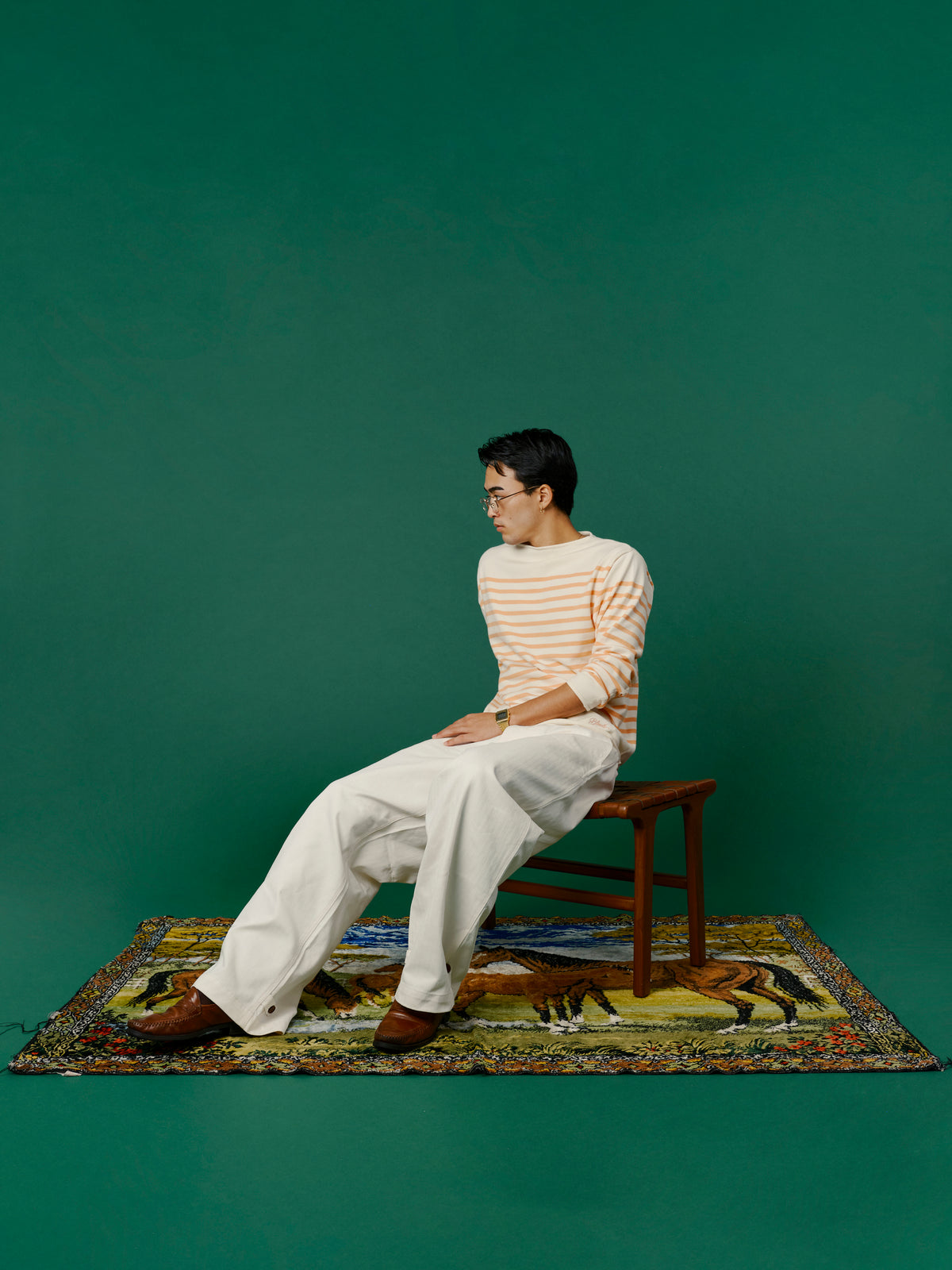 Border Knit / Orange